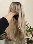 Peruka blond wlosy syntetyczne dlugie