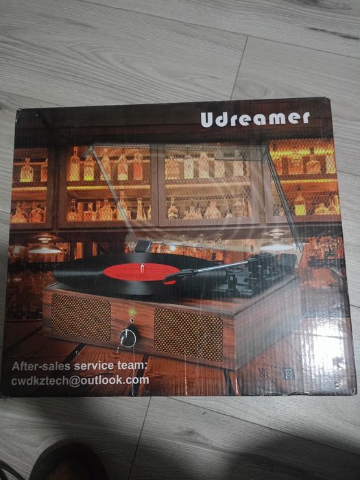 Вініловий програвач Udreamer UD001 з Bluetooth, USB та вбудованими дин