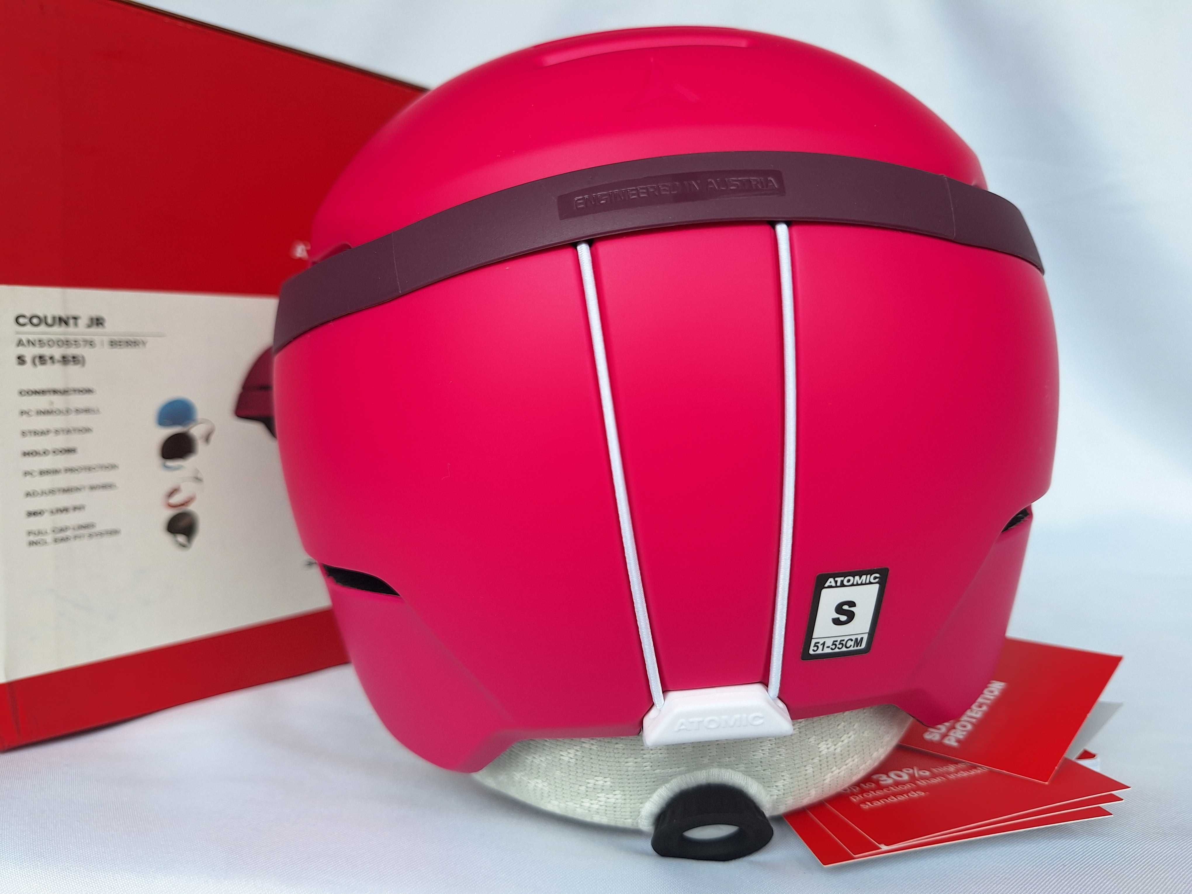 Kask narciarski dziecięcy Atomic Count Jr Berry S 51-55cm