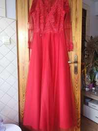 Suknia wieczorowa czerwona