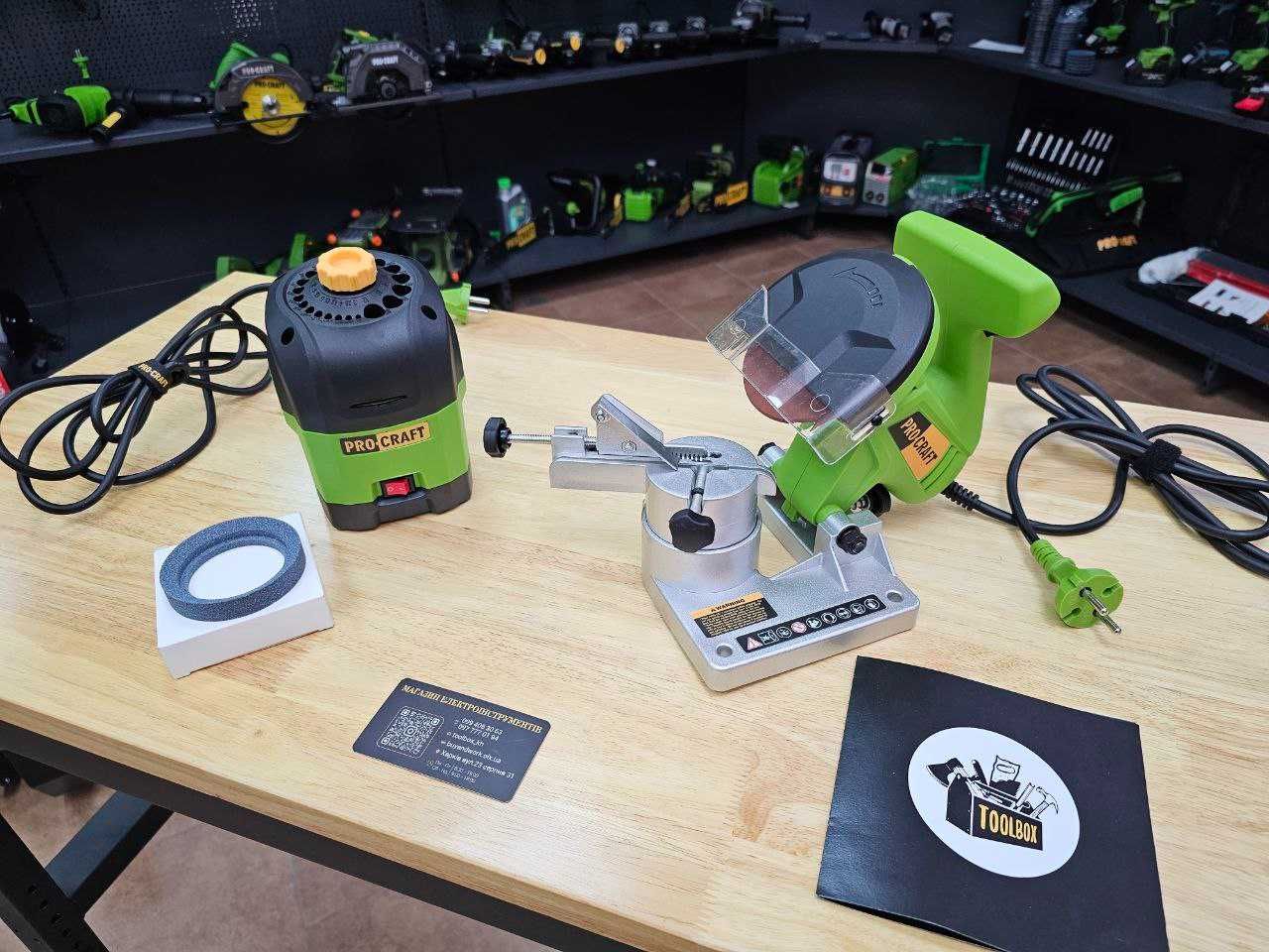 Комплект Станок для заточки сверл ProCraft  +для Заточки цепи Гарантия