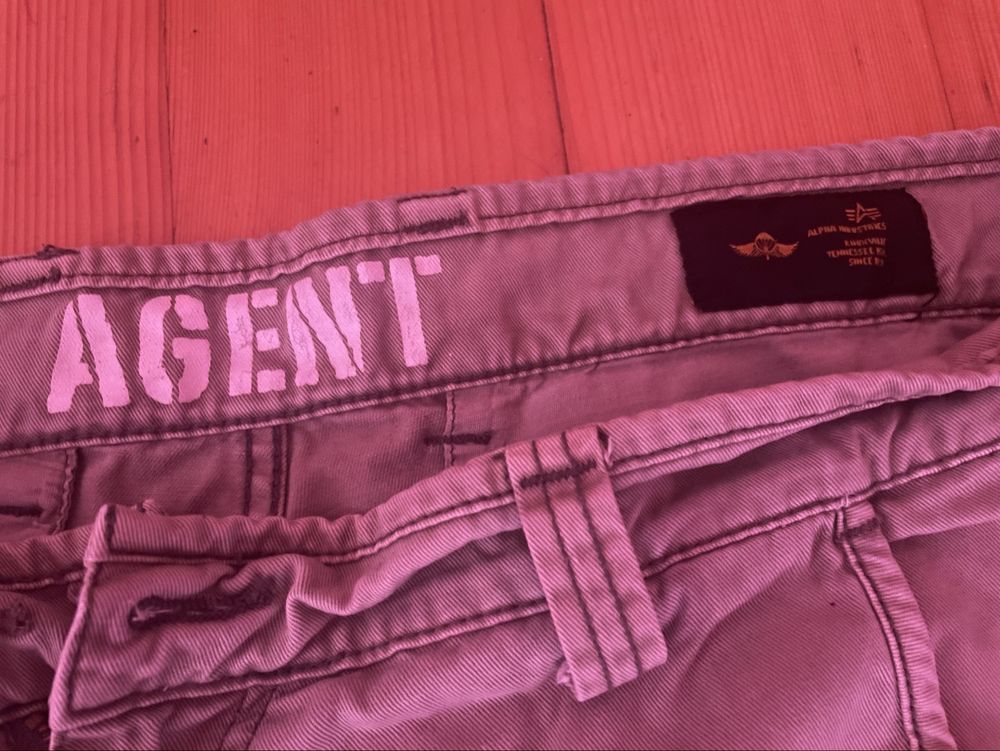 широкие карго штаны alpha industries