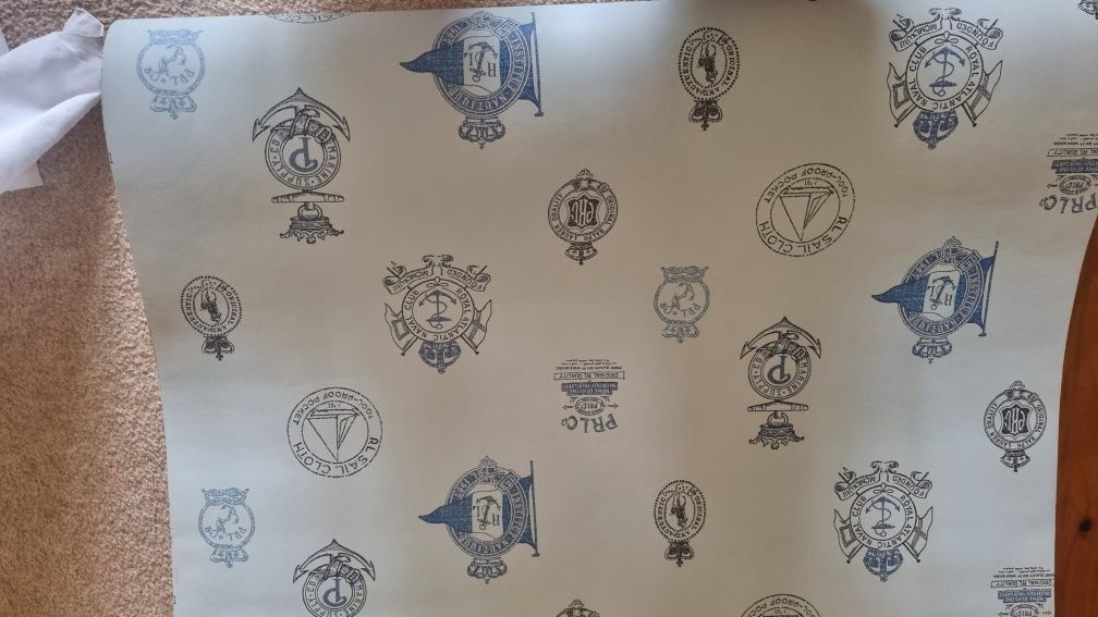 Papel parede Ralph Lauren Rowthorne Crest Azul