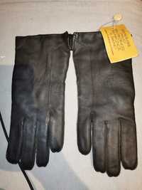 Skórzane rękawiczki Vintage PRL