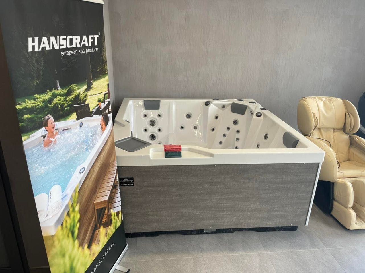 Jakuzzi ogrodowe HansCraft OKA4 5os ozonator Bluetooth NEW!