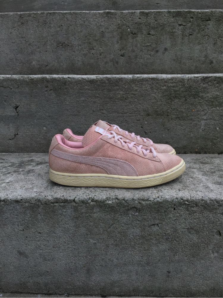 Buty Puma Damskie Dziecięce Różowe Trampki Sportowe Drip Vintage 36