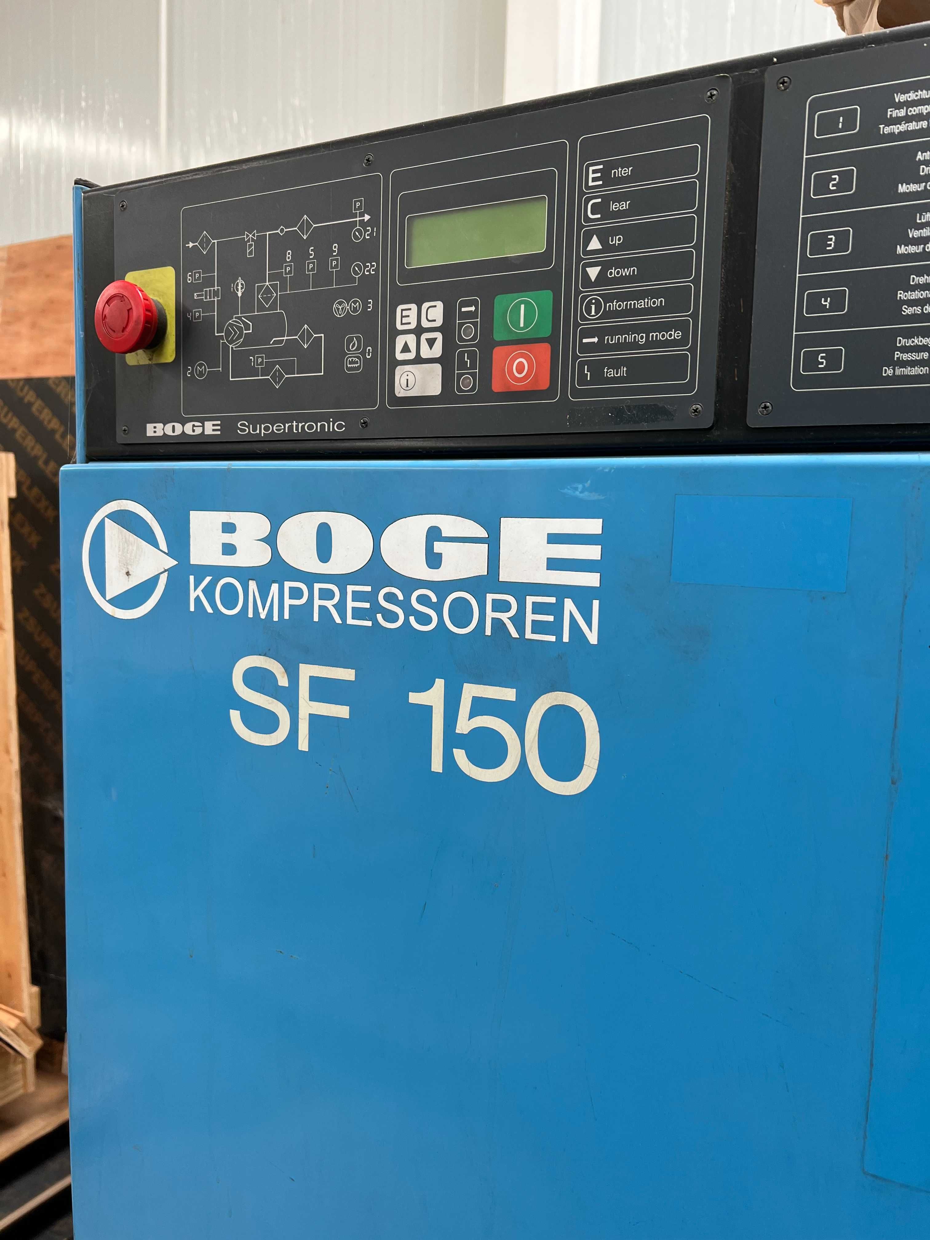 Compressores BOGE Industriais de parafuso SF-150 e SF-60