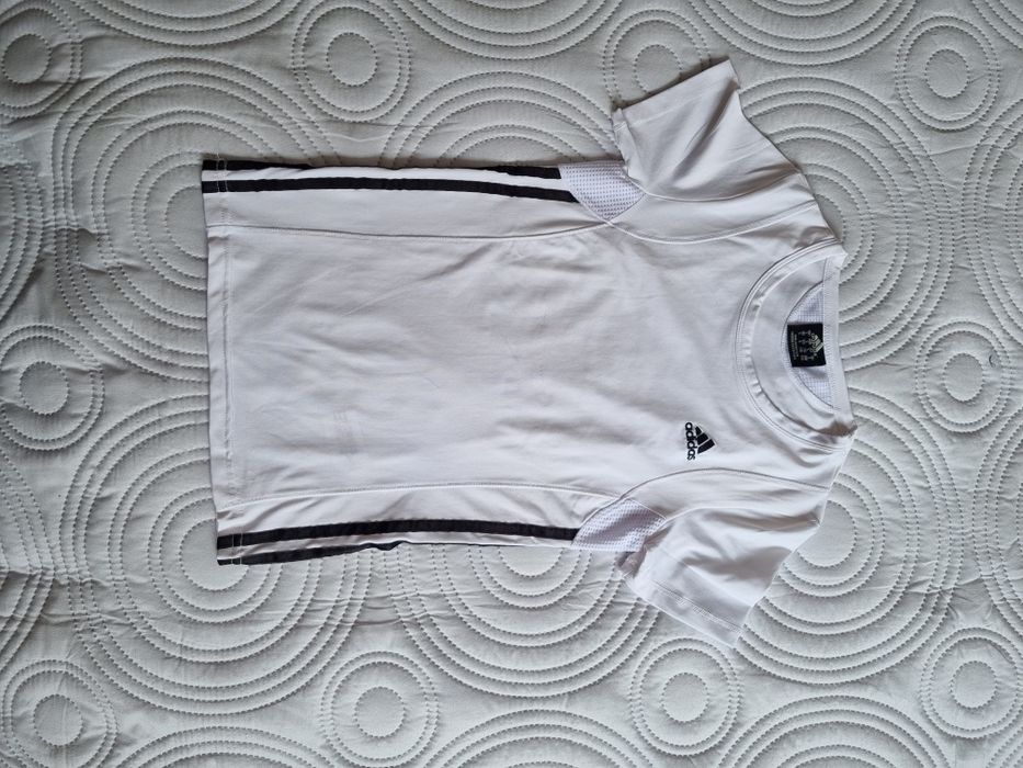 Biała sportowa koszulka, bluzka, T-shirt Adidas, rozmiar S