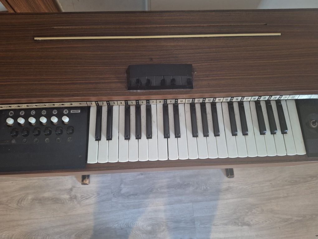Organy pneumatyczne, Magnus Organ, model 535, sprawne pianino, klawisz