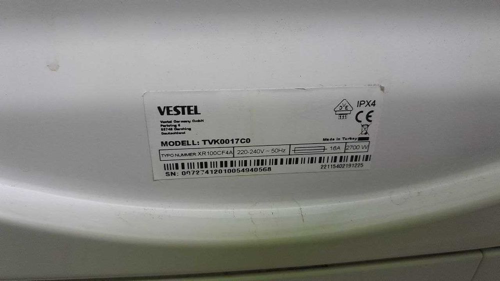 Сушильная машина VESTEL tvk0017co