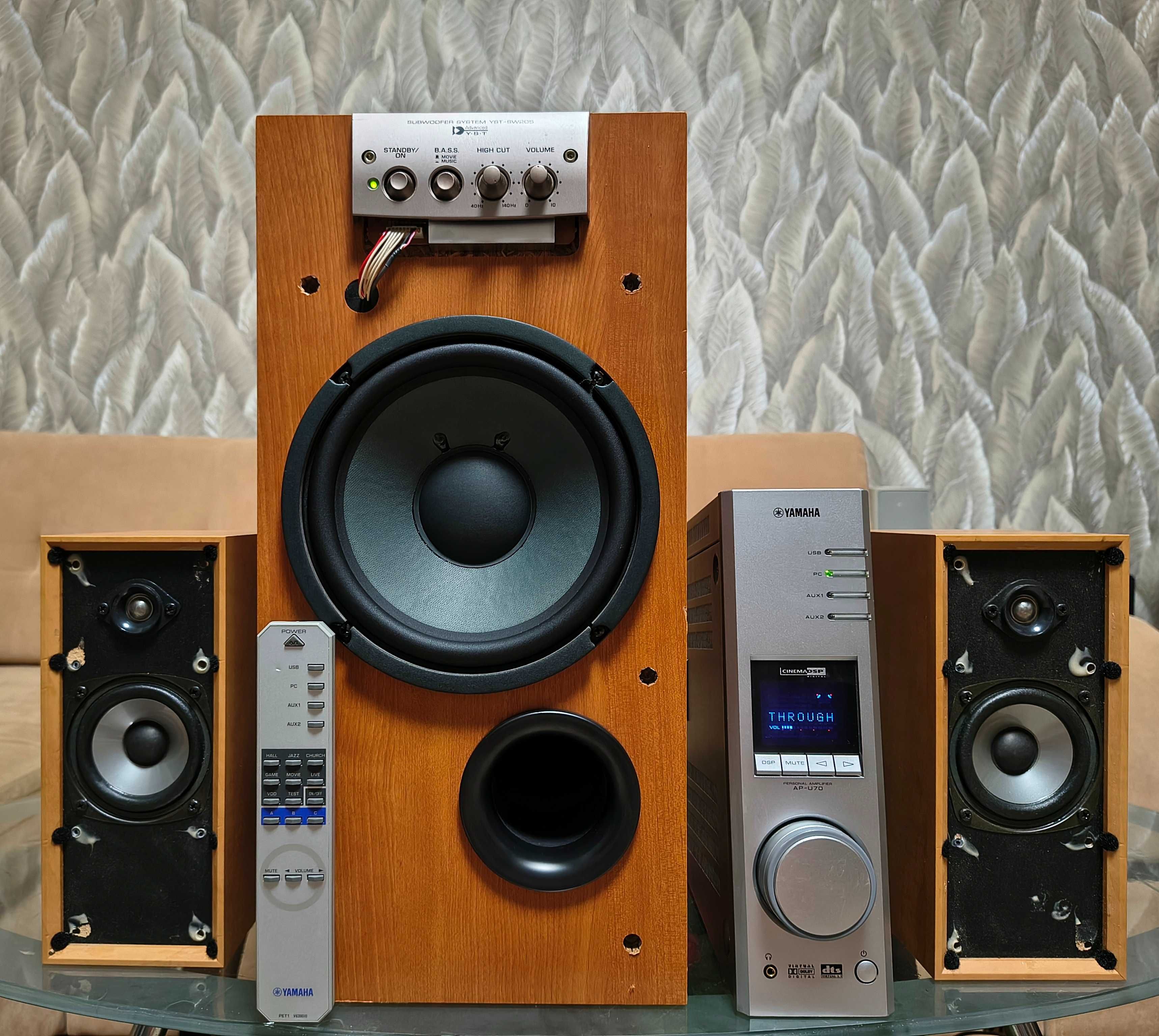 Акустическая система 2.1 Yamaha AP-U70+YST-SW205+NS-U30/OPT,Coax,USB/