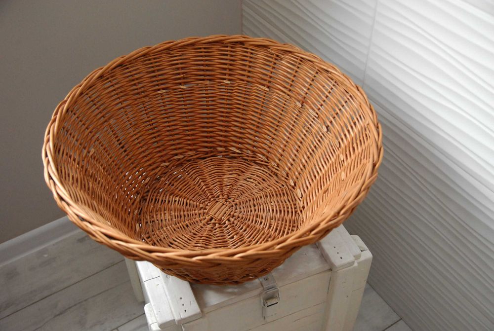 Duży kosz wiklinowy legowisko dla kota, psa 58 cm