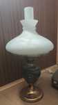 Lampa ze szklanym kloszem prl