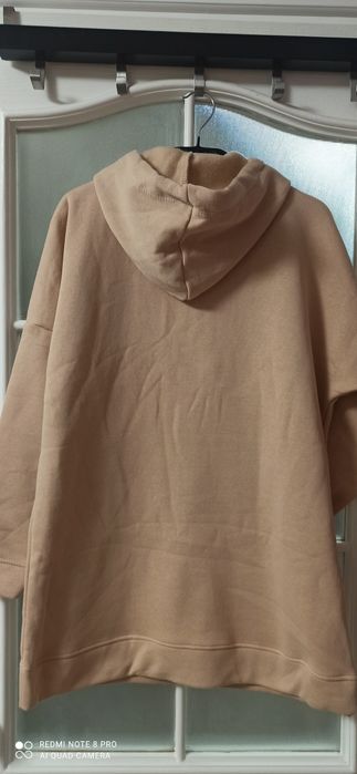 Худі, реглан, толстовка подовжена утеплена батал