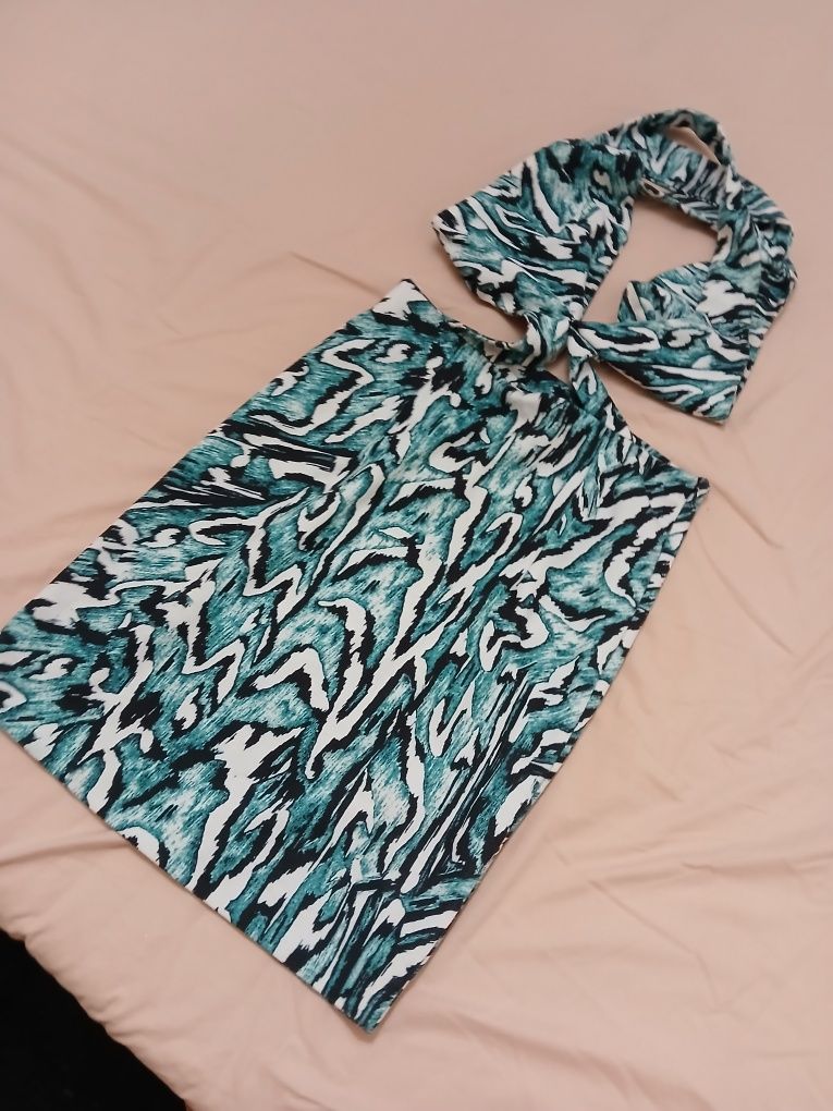 Vestido de malha elástica