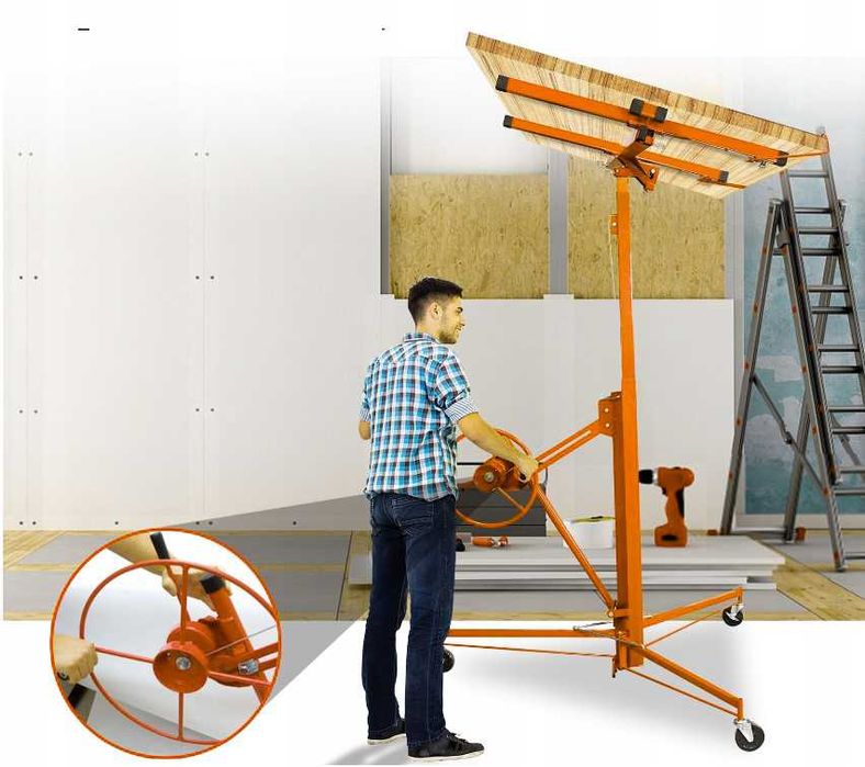 Podnośnik do płyt g-k gipsowych podnośnik do płyt OSB  -NOWY-