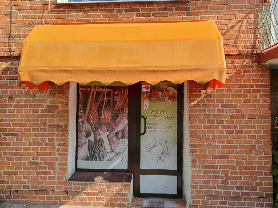 Markiza sklepowa używana, solidna.