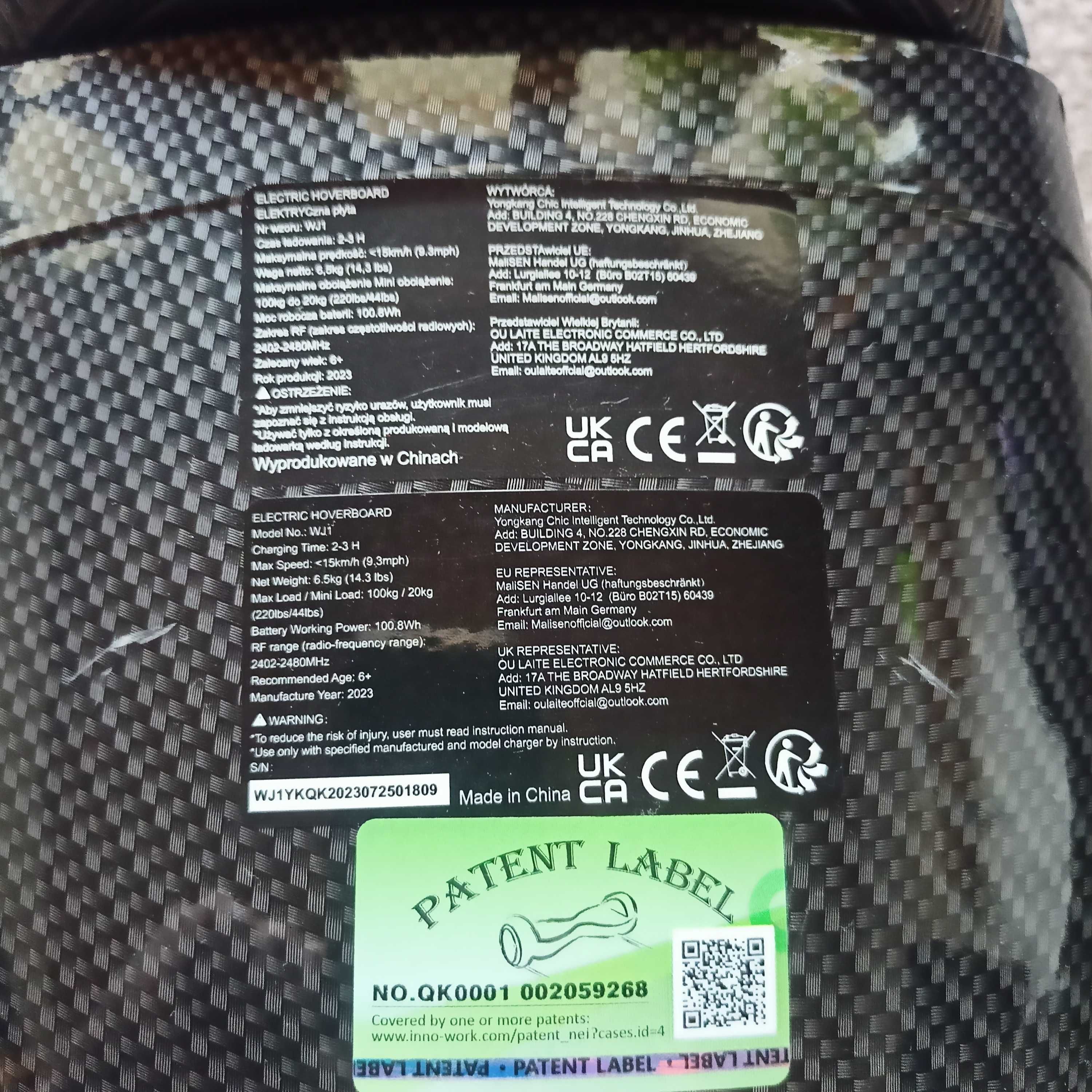 Hoverboard deskorolka elektryczna wj1