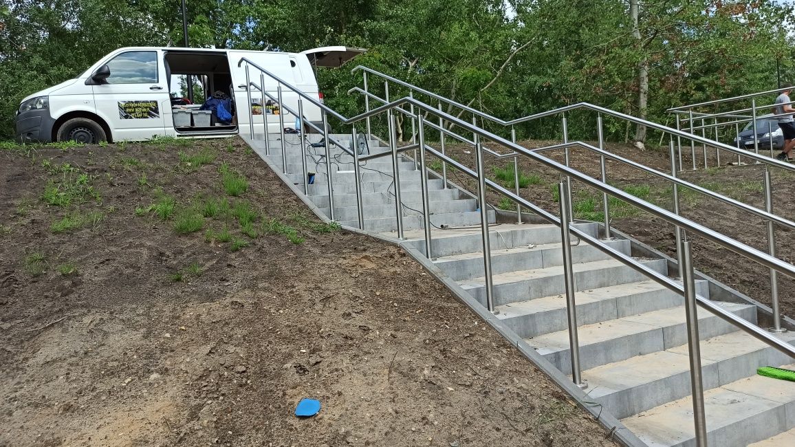 Balustrada barierka nierdzewna inox.