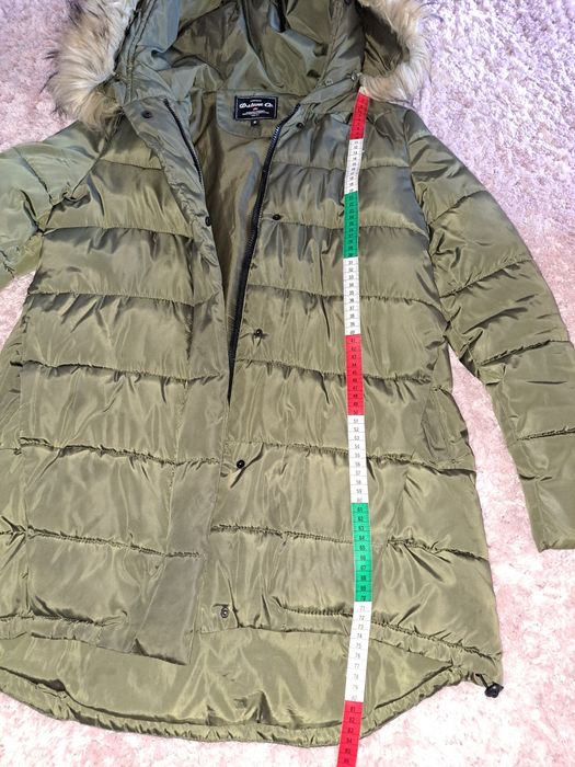 Kurtka zimowa damska Parka S Ciemnozielona/oliwkowy