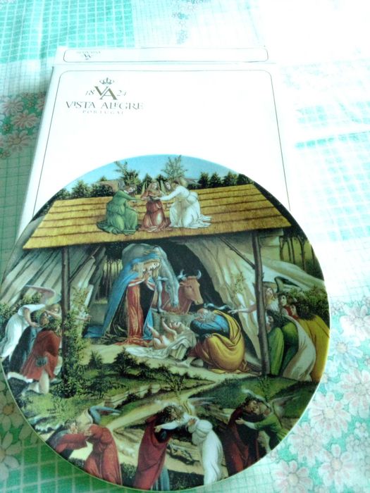 Prato decorativo vista alegre festa de natal 2004