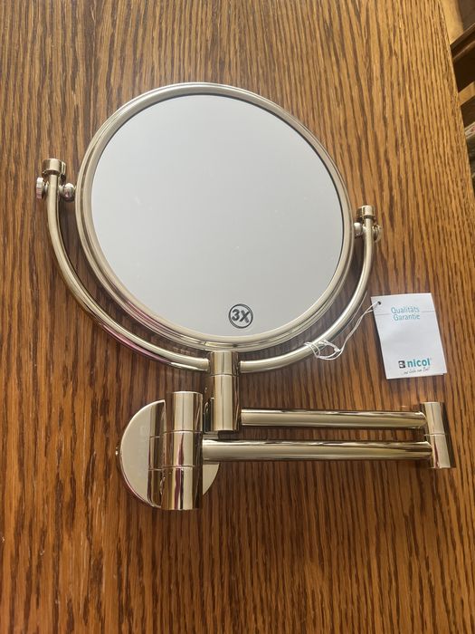 Lustro łazienkowe złote 18 karatów