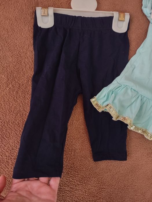 Дитячий набір для дівчинки,лосіни та футболка,1 -1.5 р .