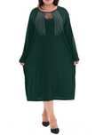 nowa Wieczorowa sukienka cekiny RINI 48/50/52 3xl 4xl zielona