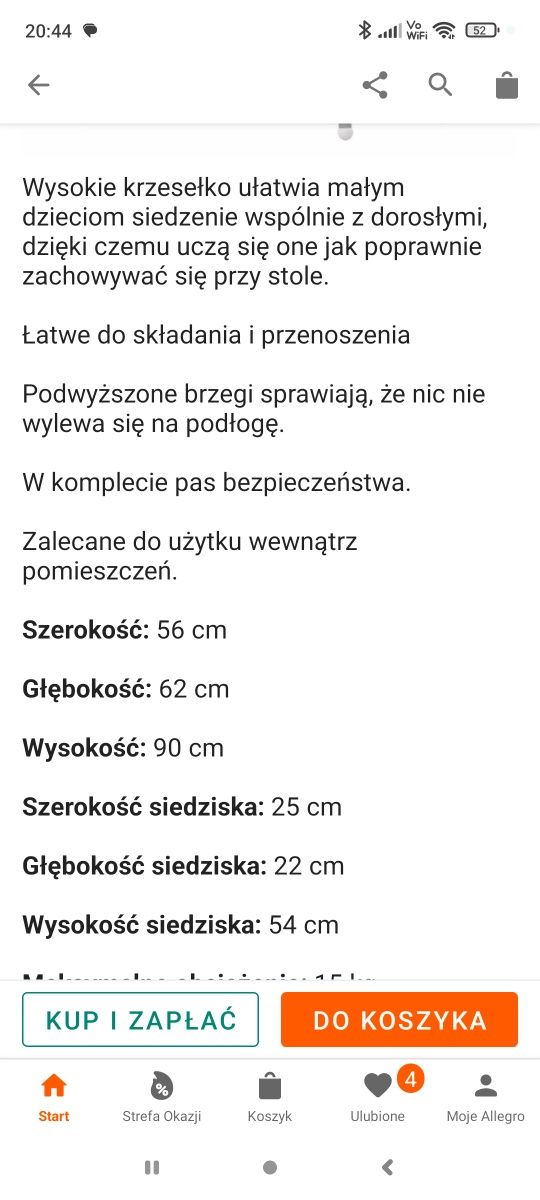 Krzesło Ikea Antilop do karmienia