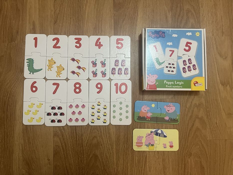 Puzzle Peppa Pig Números de 1 a 10