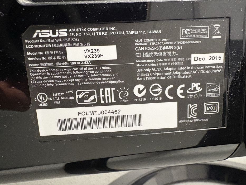 Monitor ASUS 23 cale VX239H