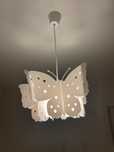 Lampa wisząca motylek lampa plastikowa biała