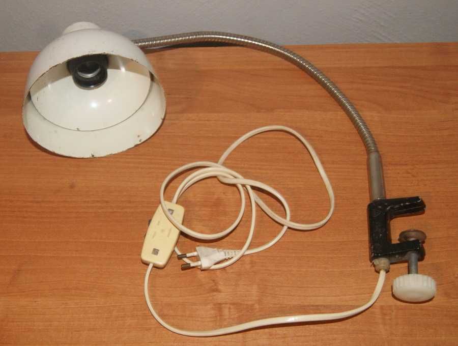 Stara zabytkowa lampa na biurko PRL