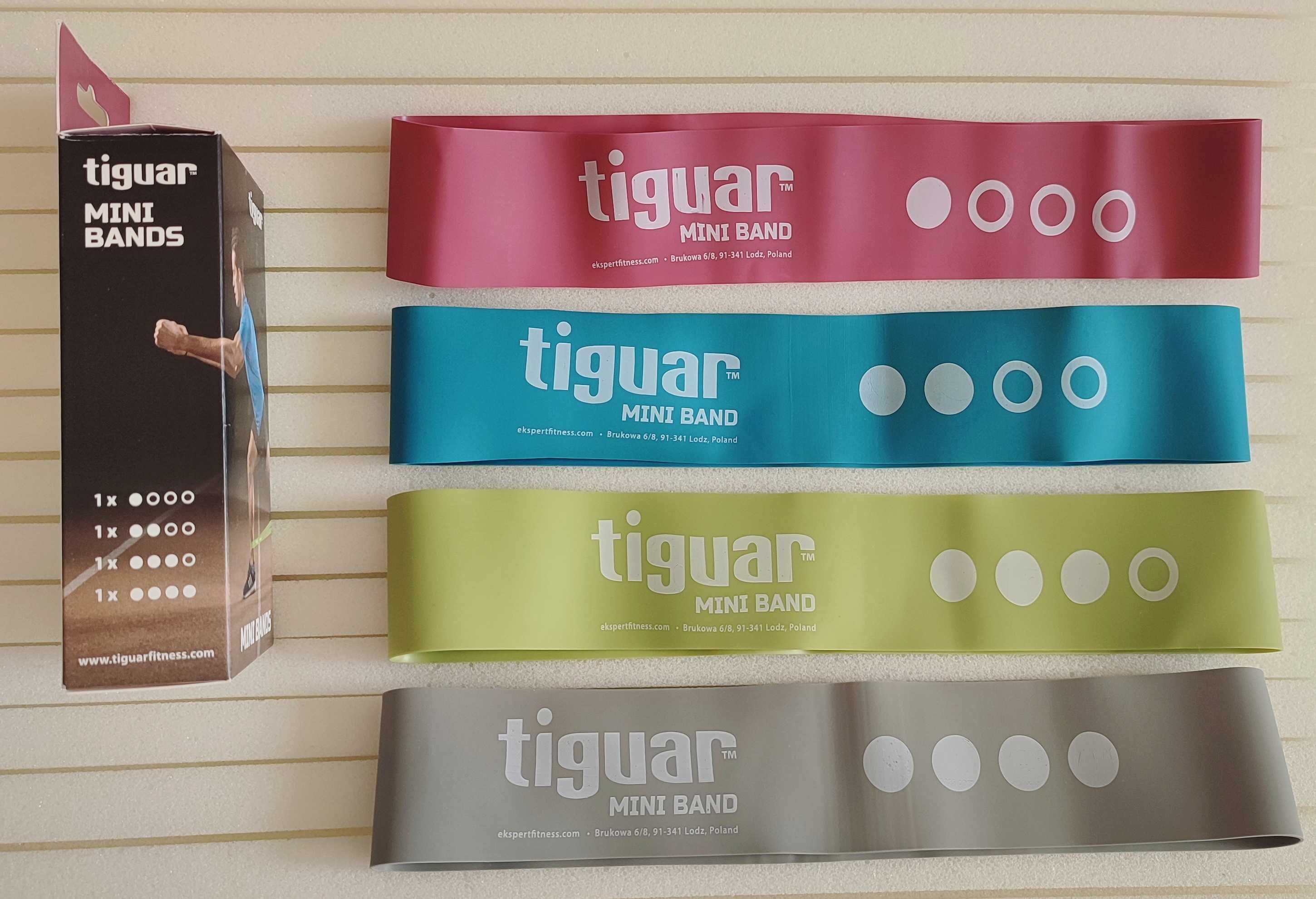 Tiguar mini bands 4 taśmy do ćwiczeń