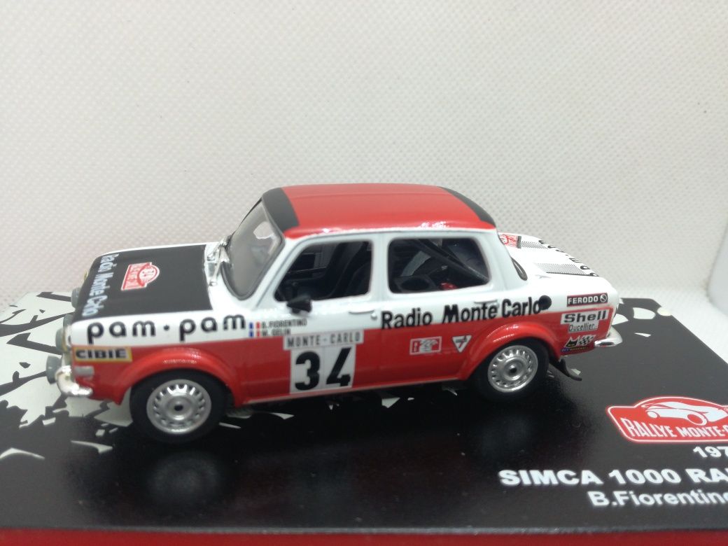 vN.3 Equipa Radio Monte Carlo Miniaturas 1/43 anos 73 e 73 Raganotti e