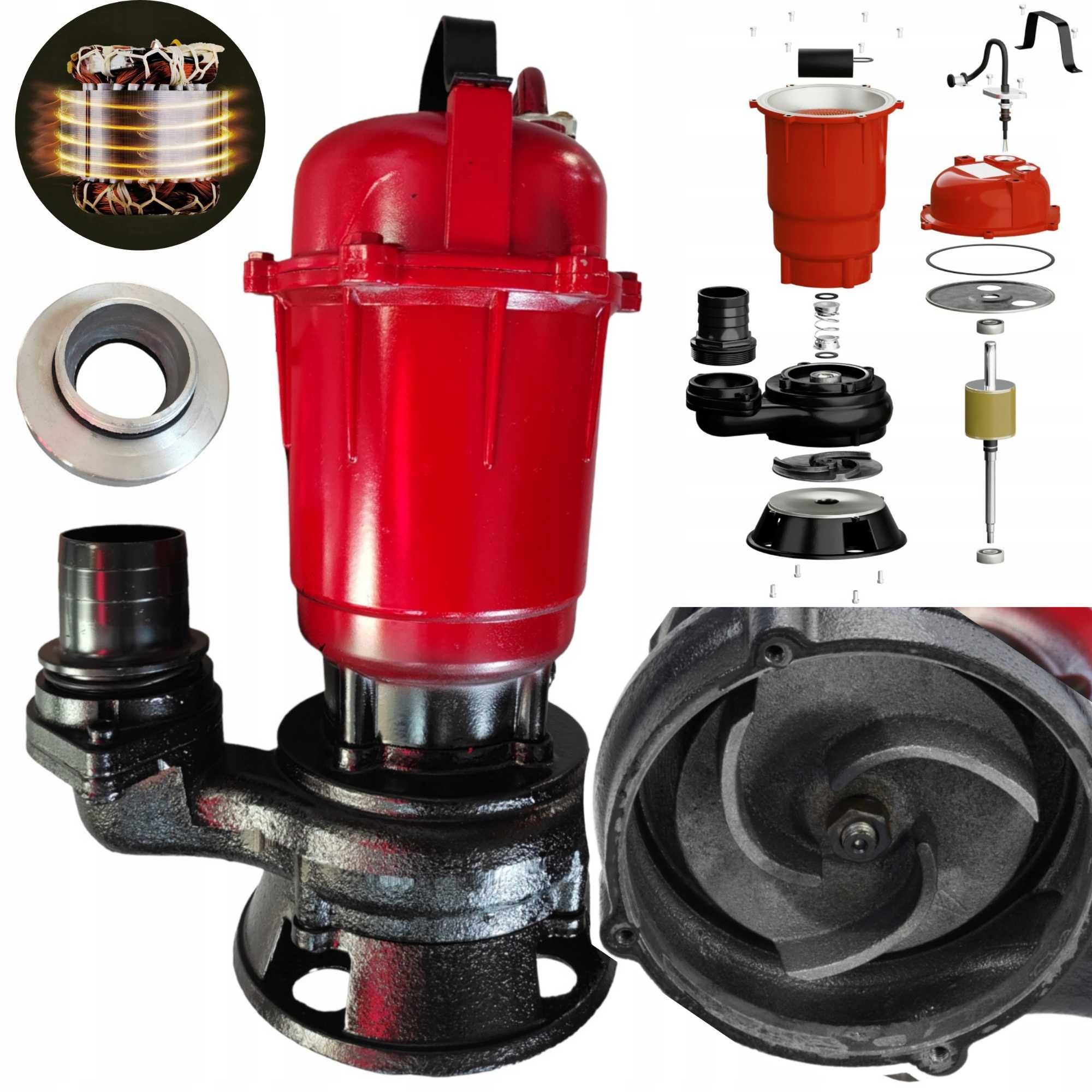 Pompa z rozdrabniaczem do szamba wody brudnej czystej 3200w fast fix