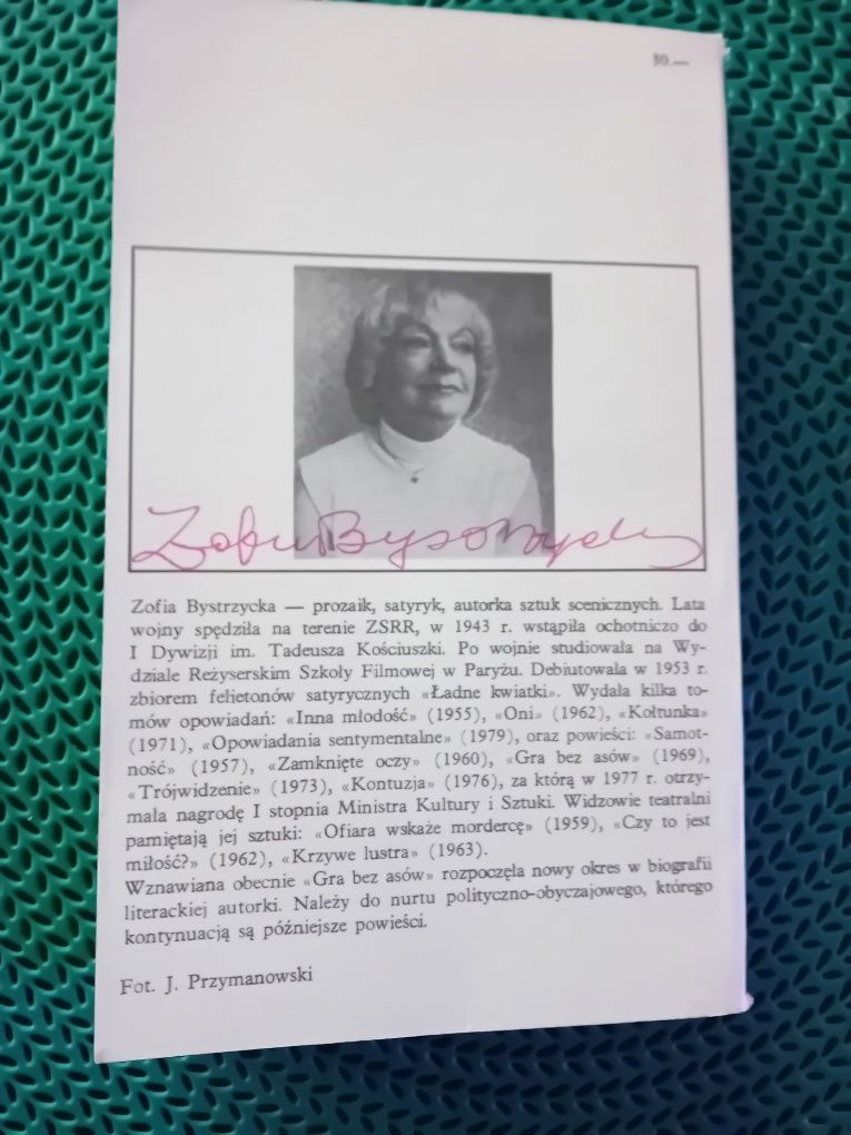 Gra bez asów-Zofia Bystrzycka