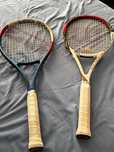 Bolsa com raquetes de tenis