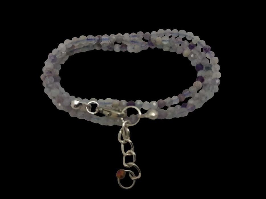 Naszyjnik fluoryt plus bransoletka