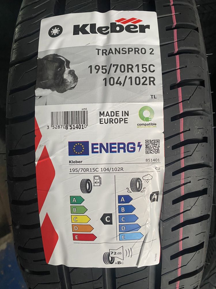 195/70 r15 C Kleber Transpro 2 lato