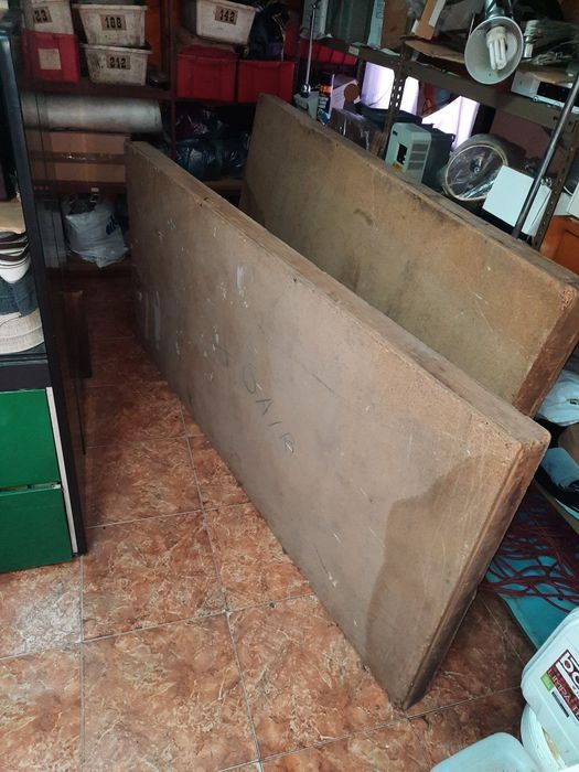 Portas em vidro, já usadas em exposição