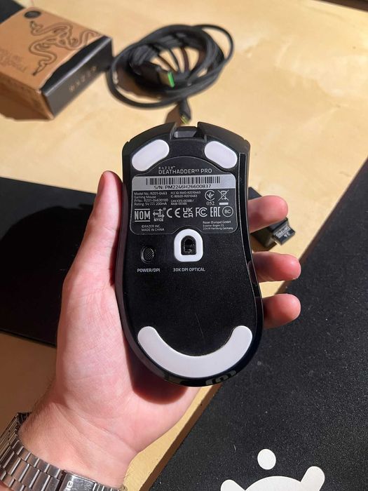 Razer DeathAdder v3 Pro + Hyperpolling (8000Hz) [Dentro da Garantia]