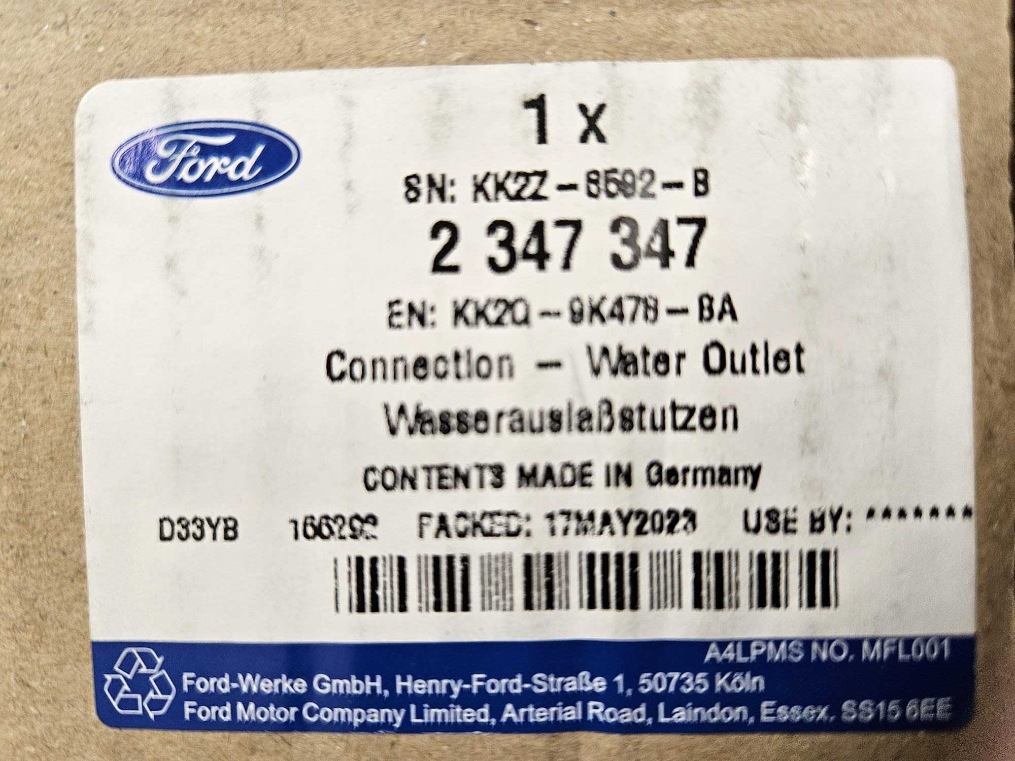 Nowy oryginalny termostat FORD TRANSIT 2.0 diesel KK2Q-9K478-BA