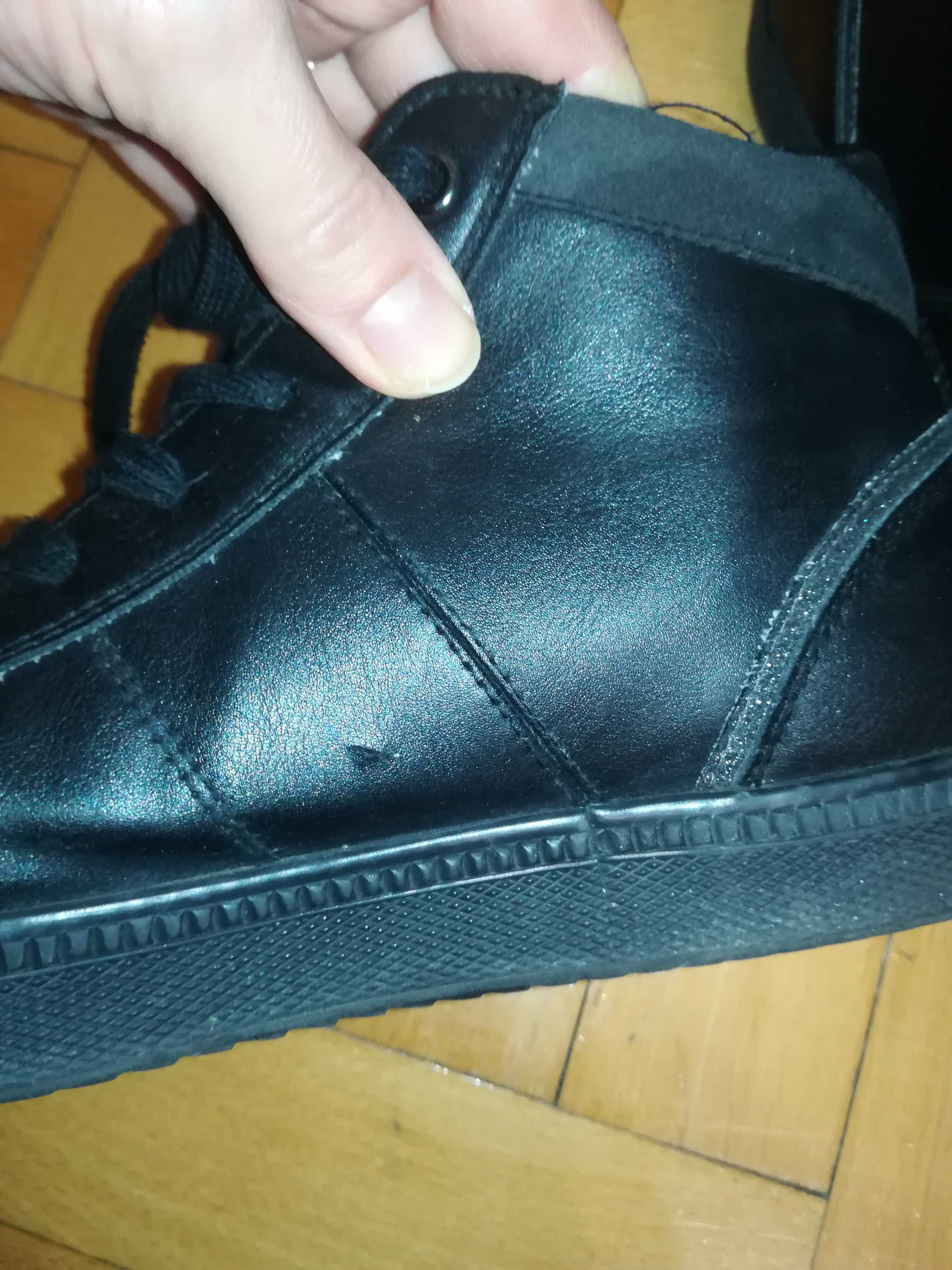 Geox Sneakersy czarne botki