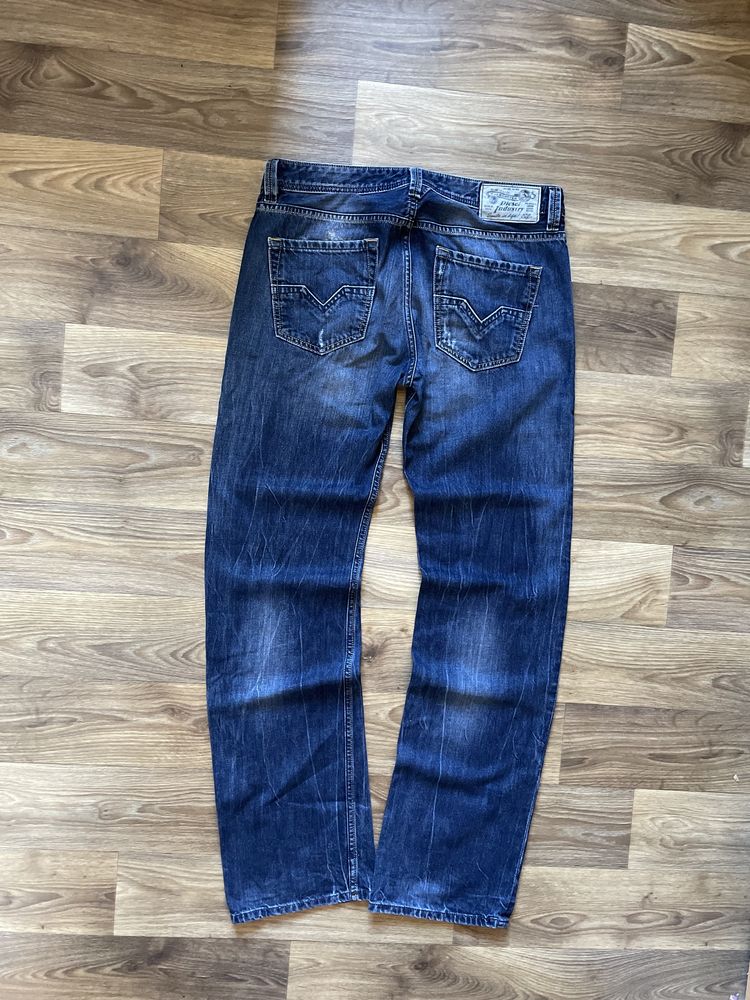 Джинси Diesel темно сині дизель штаны avant garde opium rap y2k 32x32