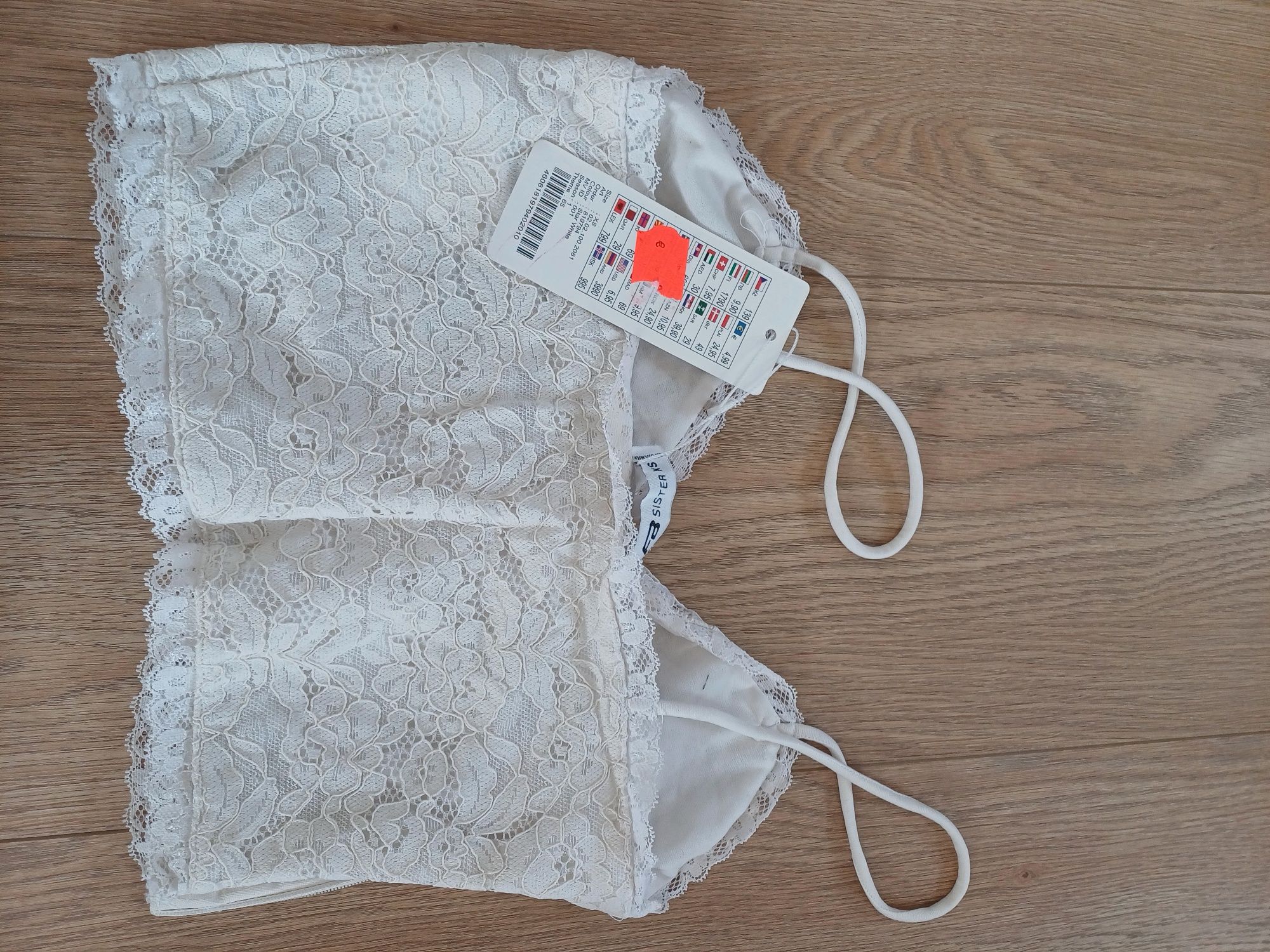 Bluzka top koronkowy Xs nowy