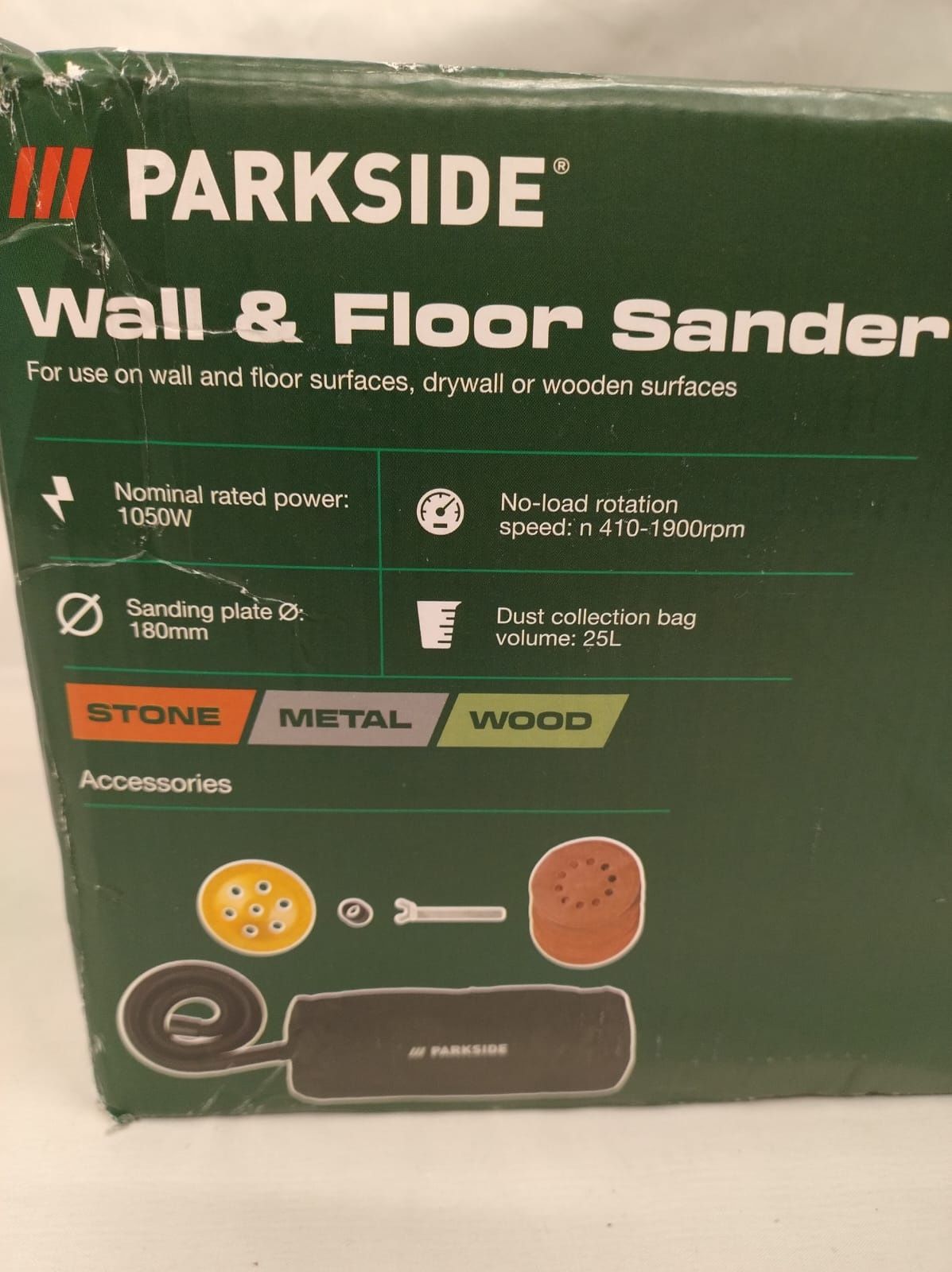 Szlifierka do ścian i sufitów 1050W Parkside