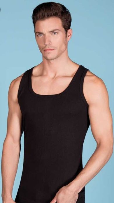 Майка чоловіча S/M/L/XL Чорна, сіра Berrak Туреччина