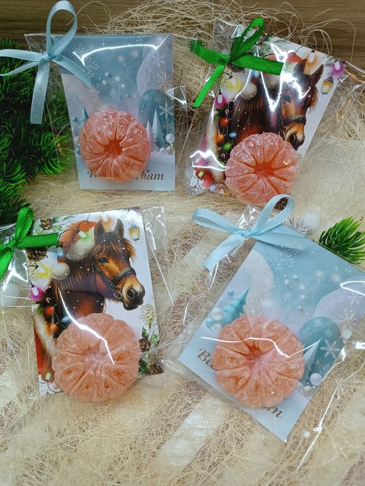 Новорічні подарунки з мила. Ручна робота