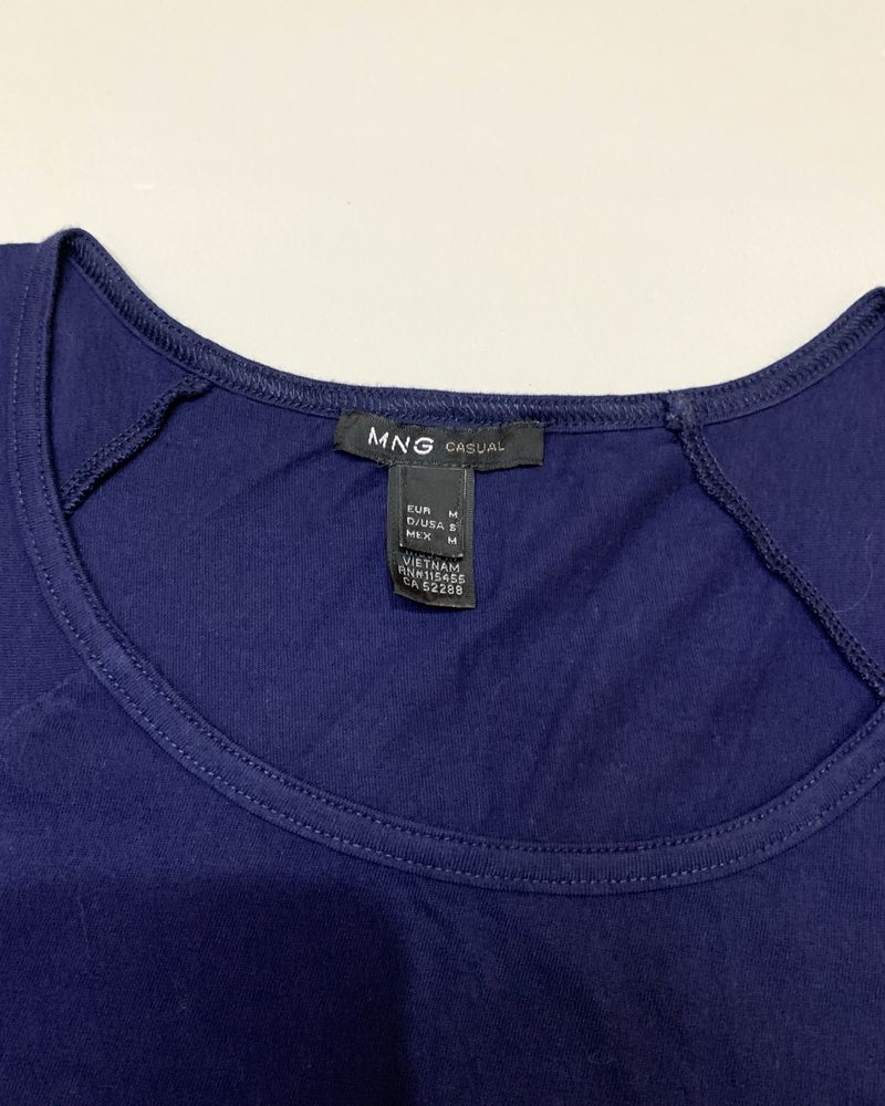 Vestido de verão Mango – Azul Escuro – Tamanho M